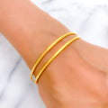 Everyday Slim 22k Gold Bangle Pair