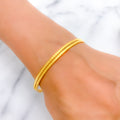 Everyday Slim 22k Gold Bangle Pair