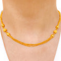Multi-Strand Gold Necklace Set