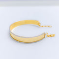 Reflective 22k Gold Bangle Bracelet