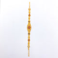 Slender Beaded Reversible 22k Gold Bracelet