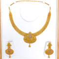 Regal Ornate Oxidized 22k Gold Set