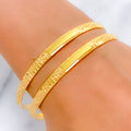 Stylish Everyday 22k Gold Bangle Pair