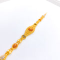 Slender Beaded Reversible 22k Gold Bracelet