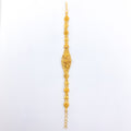 Slender Beaded Reversible 22k Gold Bracelet