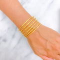 Lovely Sleek Set of 6 Bangles