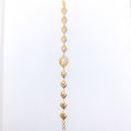 Modern Shining Two-Tone 22k Gold Bracelet