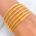 Lovely Sleek Set of 6 Bangles