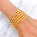 Lovely Sleek Set of 6 Bangles