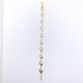 Dainty Chic Two-Tone 22k Gold Bracelet