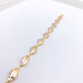 Dainty Chic Two-Tone 22k Gold Bracelet