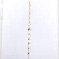 Charming Leaf 22k Gold Bracelet