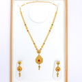 Stunning Floral Jali Long 22k Gold Set