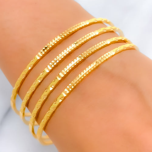 Chic Zigzag Bangles