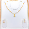 Unique Infinity Two-tone 22k Gold Necklace Set