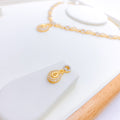 Unique Infinity Two-tone 22k Gold Necklace Set