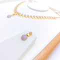 Trendy Lavish 22k Gold Necklace Set