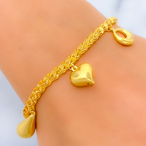 21k-gold-jazzy-graceful-charm-bracelet