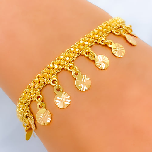 22k-gold-Dressy Sleek Bracelet