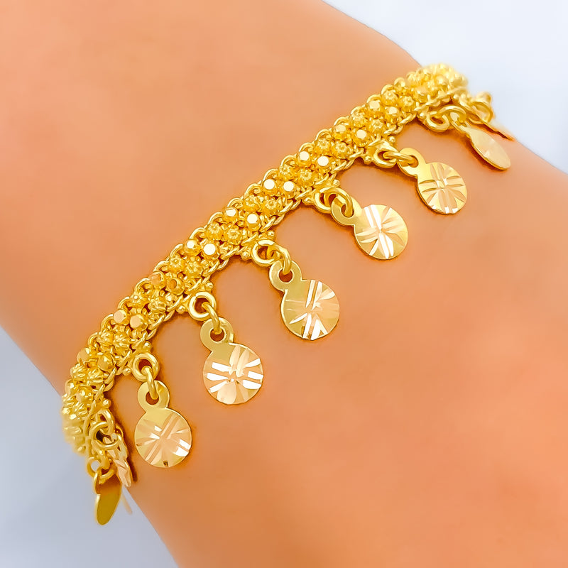 22k-gold-Dressy Sleek Bracelet