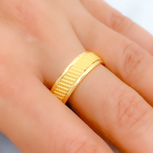 Impressive Stately 22k Gold Band