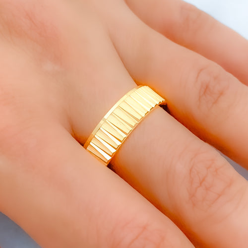 Radiant Palatial 22k Gold Band