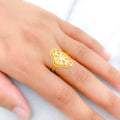 Vibrant Decorative 22k Gold Ring
