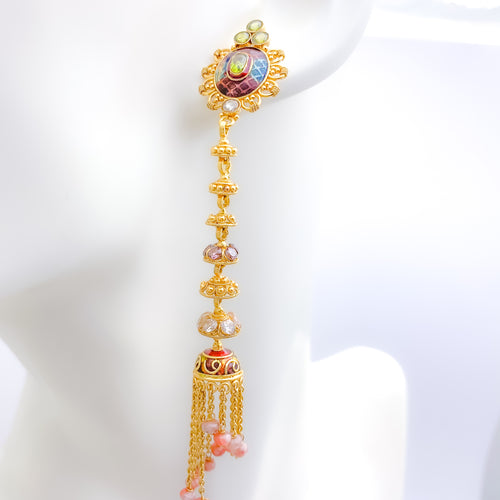 Long-hanging Jhumka Earrings