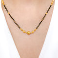 Simple Gold Bead Mangal Sutra Necklace