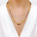Single Lara Meena Accented Mangal Sutra Necklace