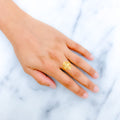 Stylish Upscale 22k Gold Ring