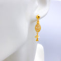 Unique Ornate 22k Gold Earrings