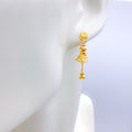 Elegant Bell Shaped 22k Gold Earrings
