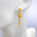 Lavish Accented Tassel 22k Gold Earrings