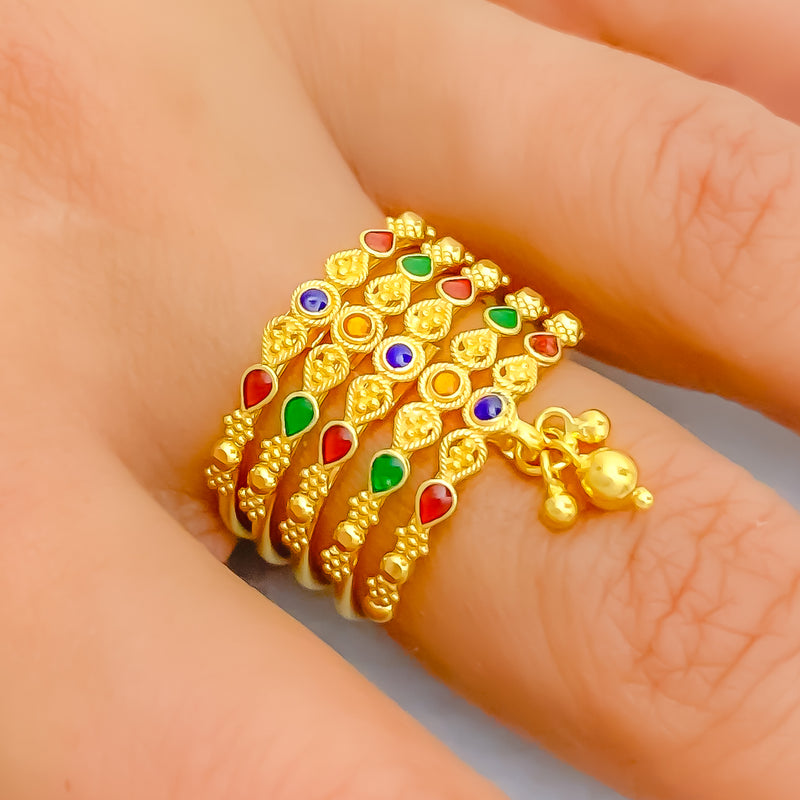22k-gold-exquisite-meena-spiral-ring