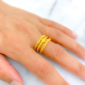 22k-gold-graceful-textured-spiral-ring