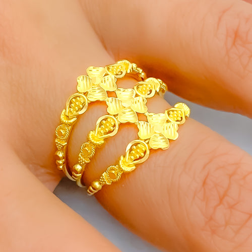 22k-gold-dazzling-flower-spiral-ring