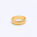 Modern Dotted 22k Gold Band