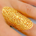 22k-gold-Decadent Fancy Jali Ring