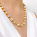 Royal Pearl & Gold Necklace Set
