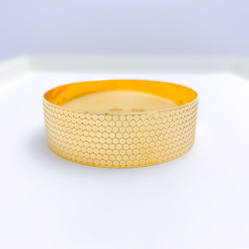 Shimmering Disco 22k Gold Bangle