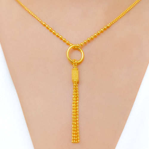 Elegant Tassel Necklace Set