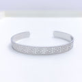 Bright White Gold 22k Gold Statement Cuff