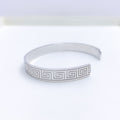 Bright White Gold 22k Gold Statement Cuff