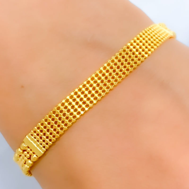 22k-Ritzy Flat Chain Bracelet 