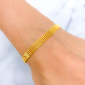 22k-Ritzy Flat Chain Bracelet 