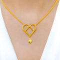 Beaded Heart Necklace Set