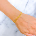 22k-gold-Classy Beaded Gold Bracelet 