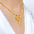 Beaded Heart Necklace Set
