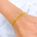 22k-gold-Classy Beaded Gold Bracelet 